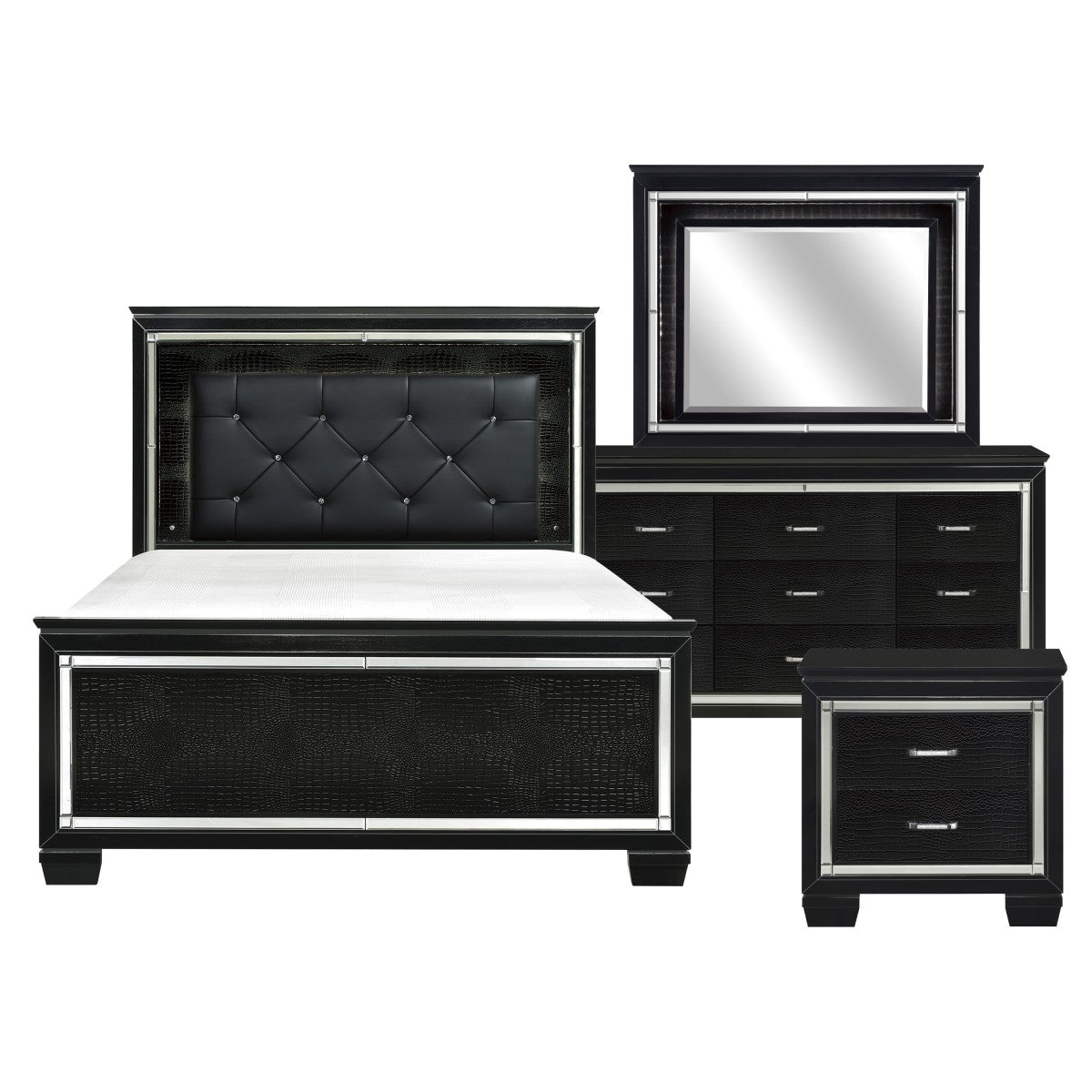 Allura LED Panel Bed Frame